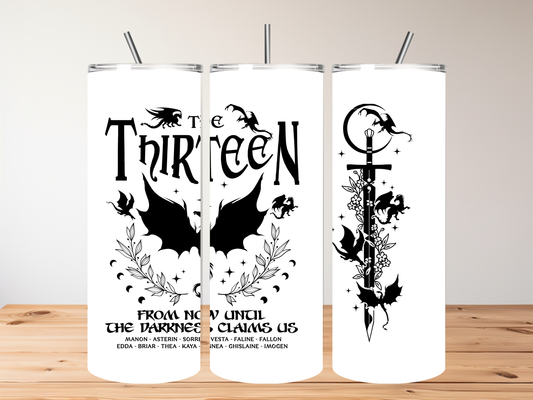 The Thirteen 20oz Skinny Tumbler