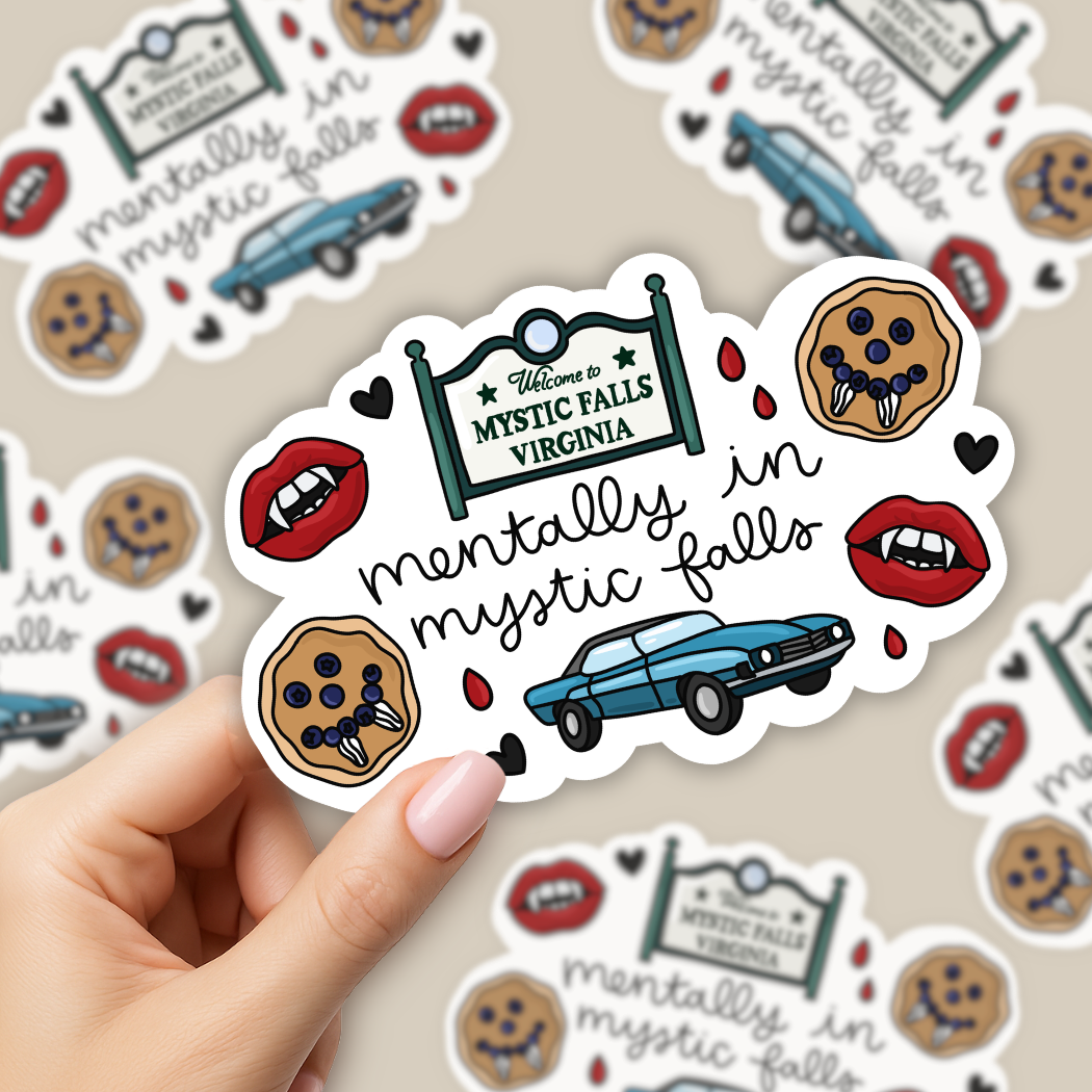 Mentally in Mystic Falls Sticker