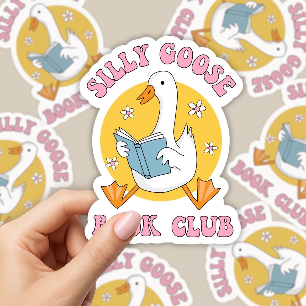 Silly Goose Book Club Sticker