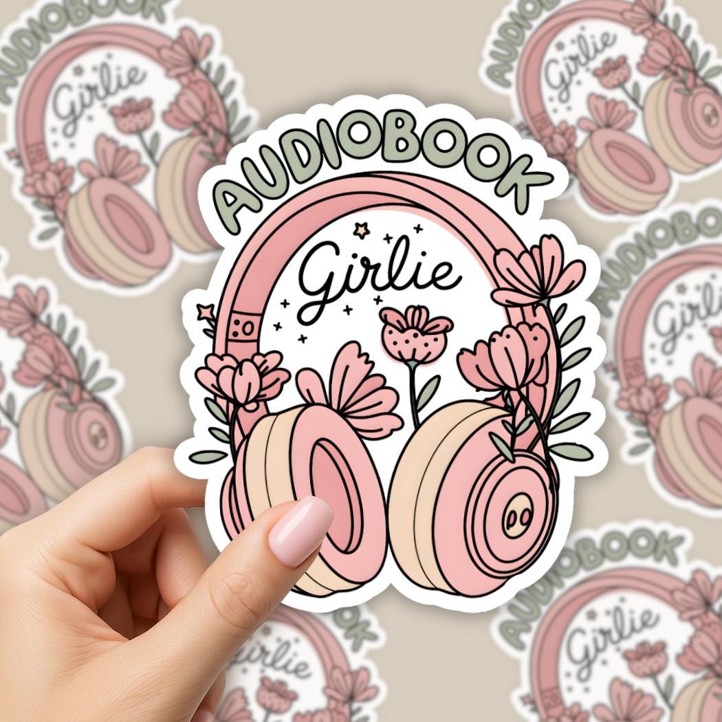 Audiobook Girlie Sticker