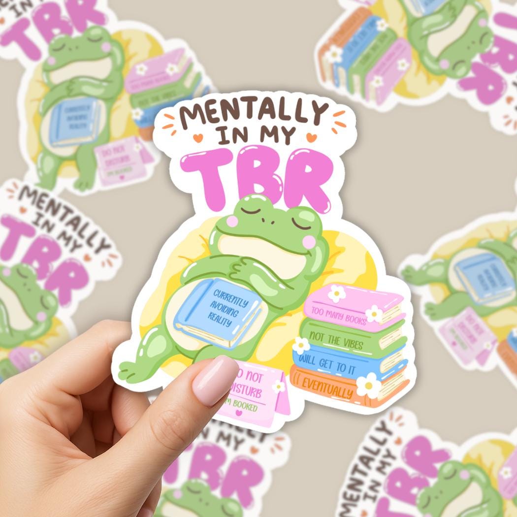 Mentally in My TBR Sticker