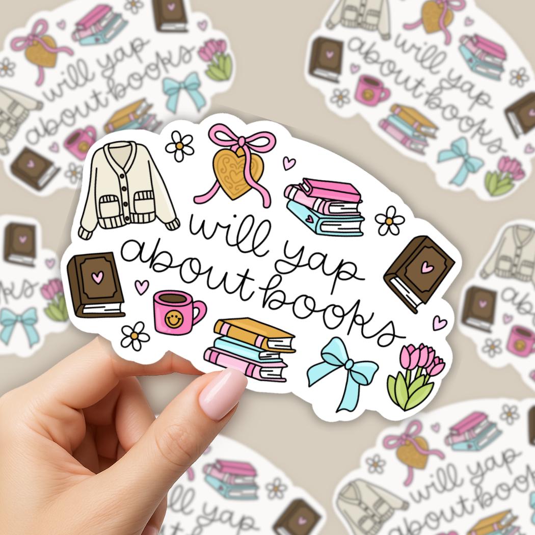 Will Yap About Books Sticker