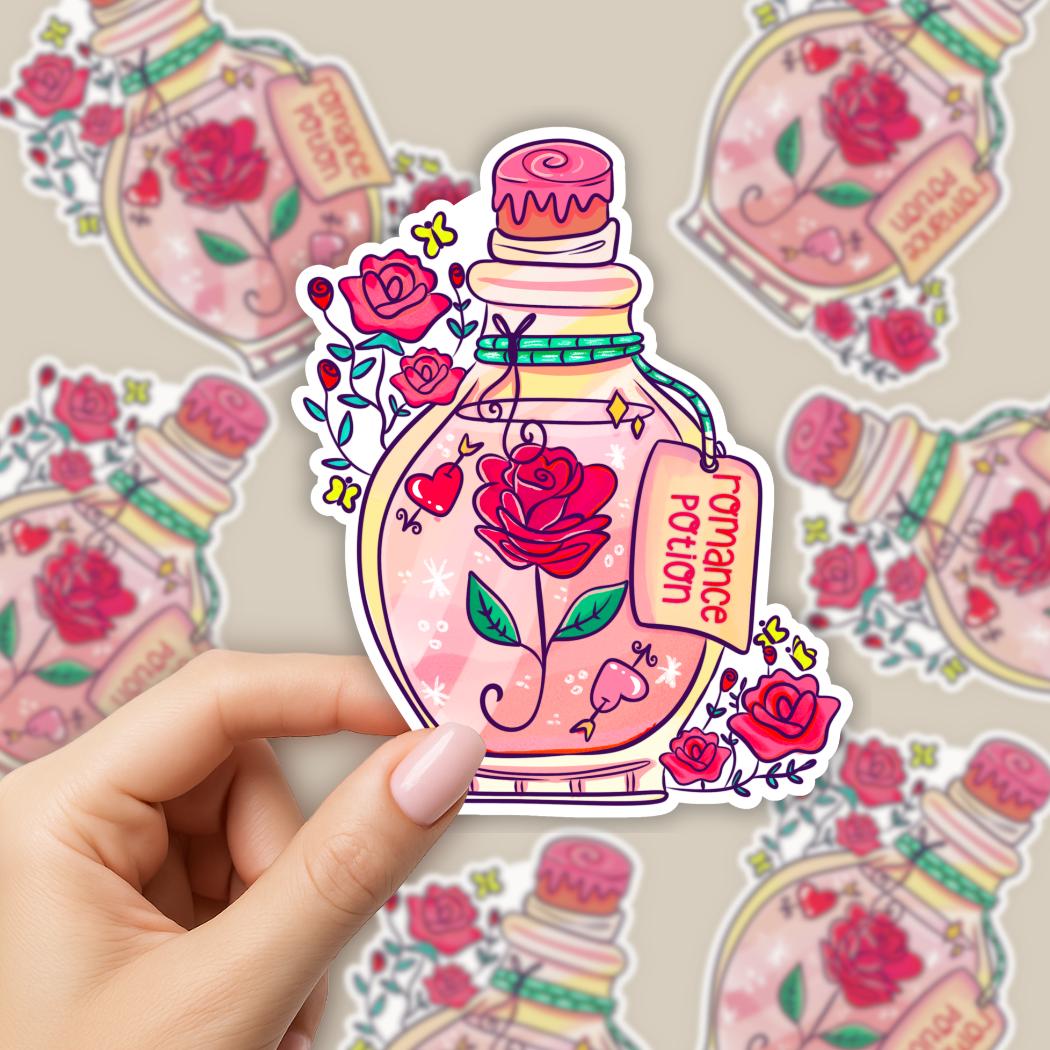Romance Potion Bottle Sticker