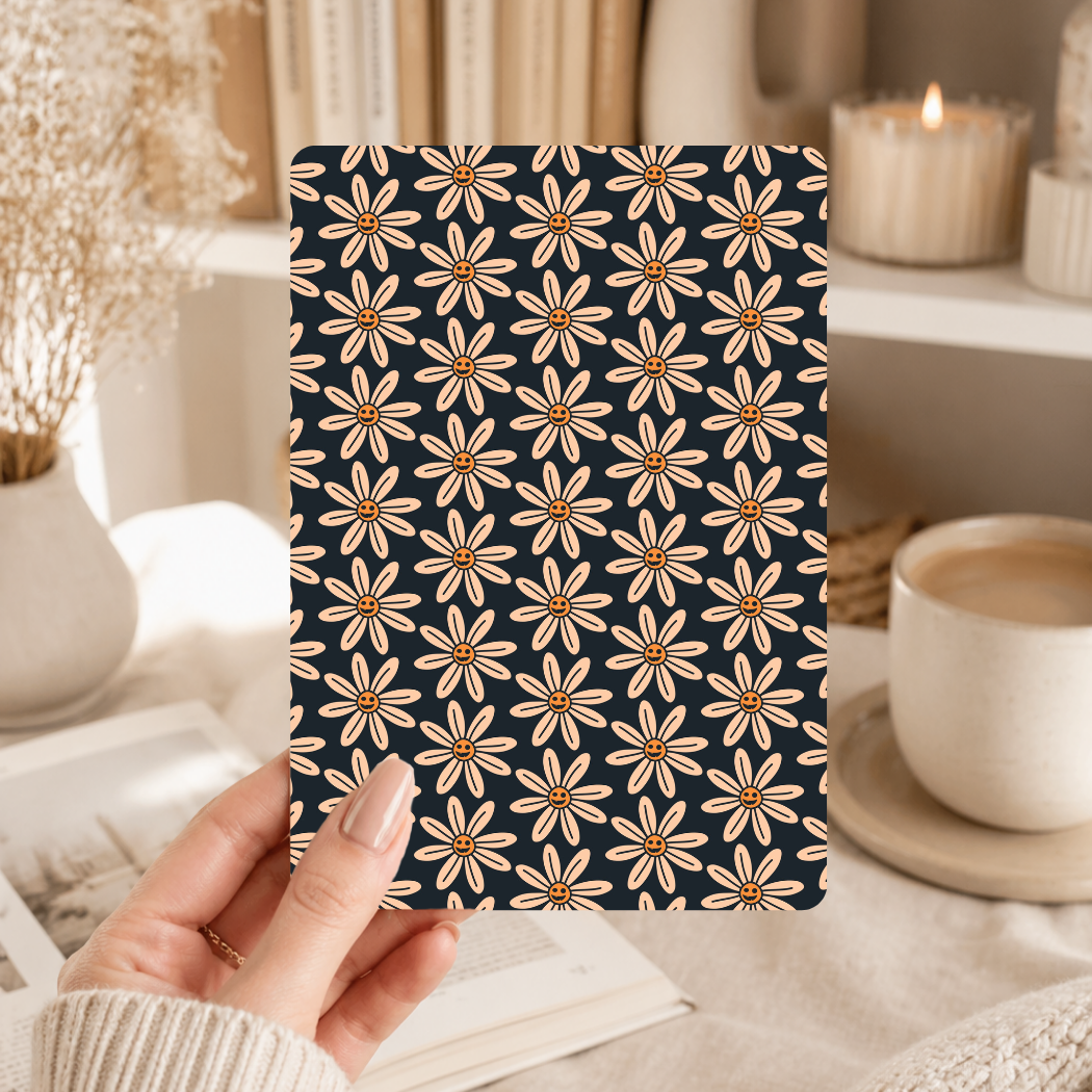 Jack-O-Lantern Daisies Kindle Insert