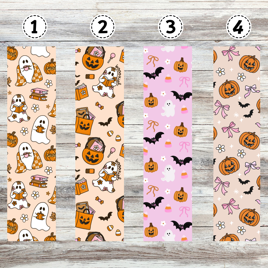 Bookish Ghost Halloween Metal Bookmarks