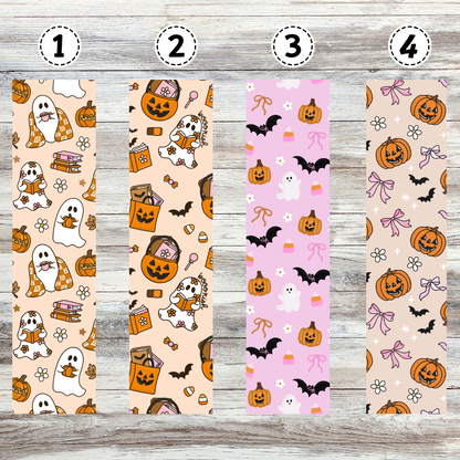 Bookish Ghost Halloween Metal Bookmarks