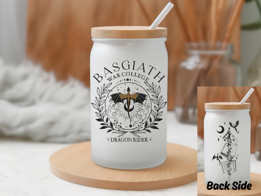 Basgiath War College 16oz Glass Can