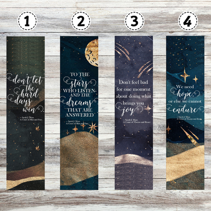 ACOTAR Quotes Metal Bookmarks