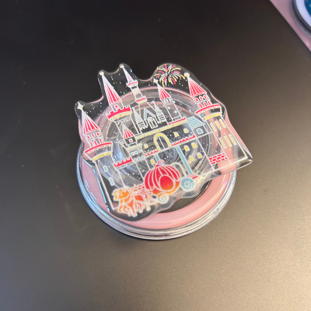 Castle with Glitter - Magnetic Grip for E-Readers and Phones