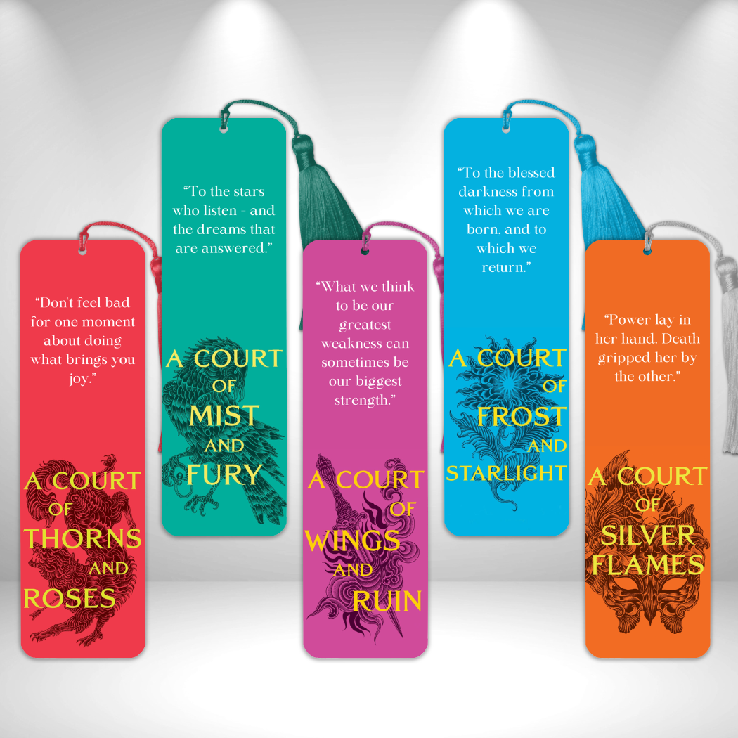 ACOTAR Cover Quotes Metal Bookmarks