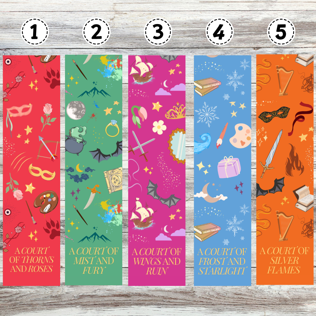 ACOTAR Icons Metal Bookmarks