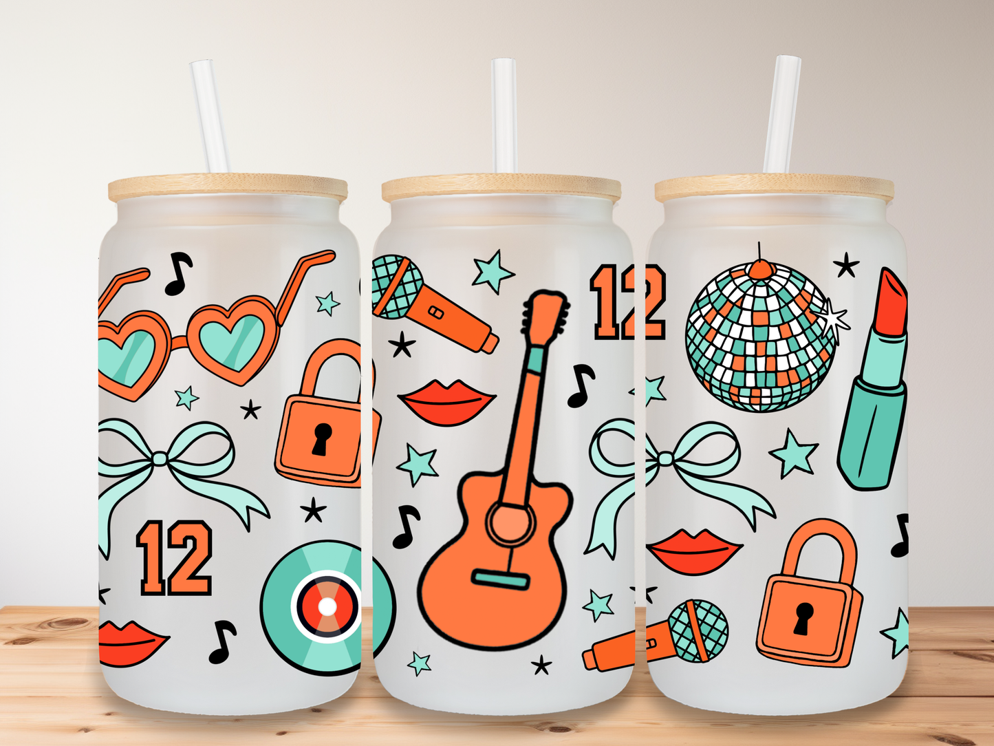 Showgirl (bows) 16oz Glass Can