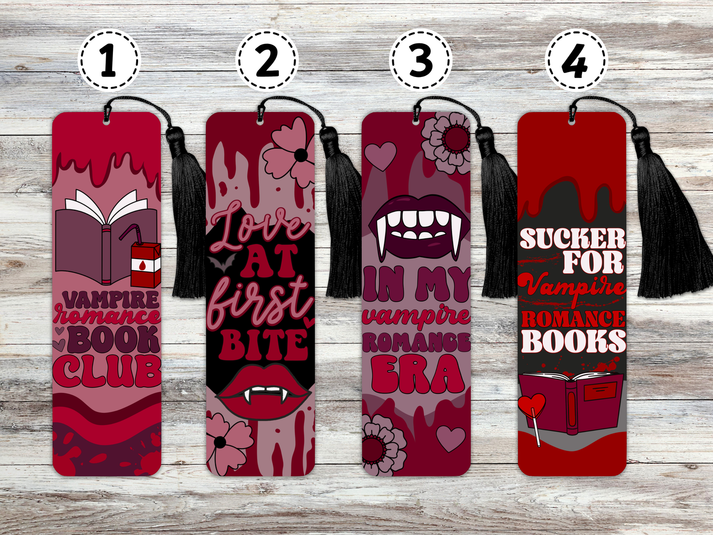 Vampire Romance Metal Bookmarks