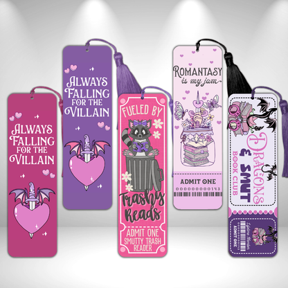 Villain, Romantasy & Dragons Metal Bookmarks