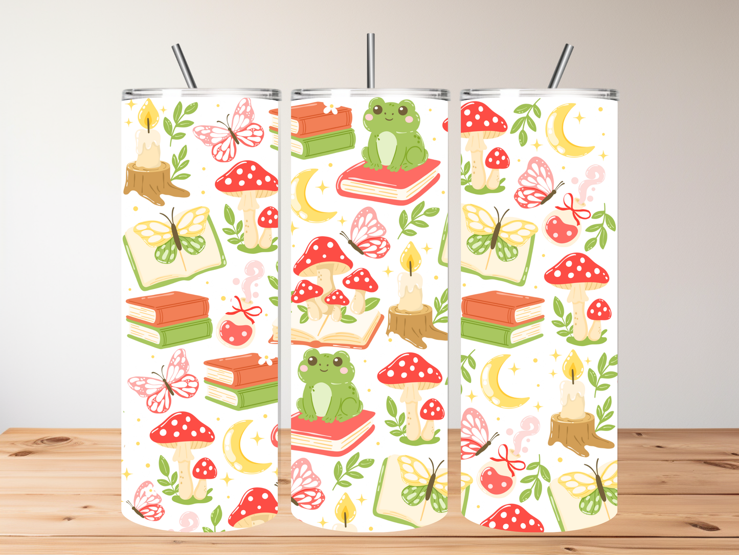 Bookish Frog 20oz Skinny Tumbler