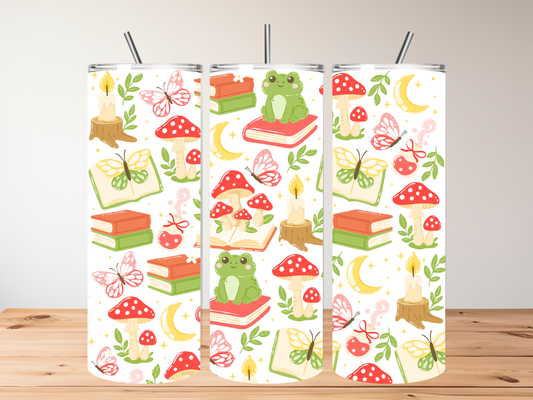 Bookish Frog 20oz Skinny Tumbler