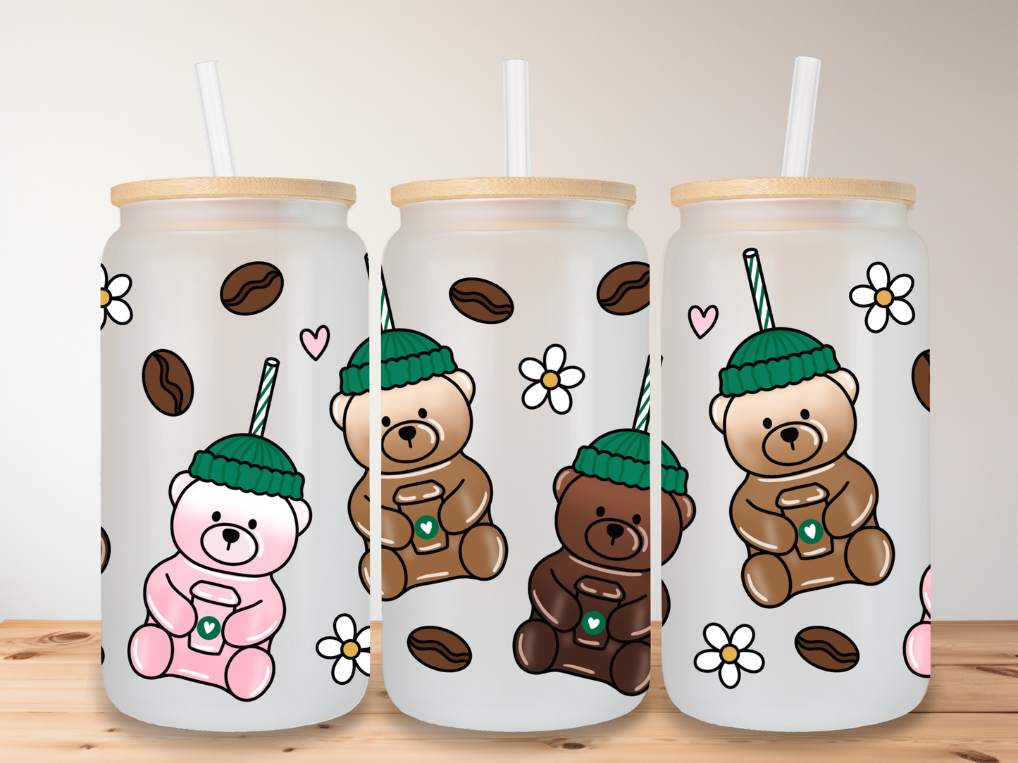 Teddy 16oz Glass Can