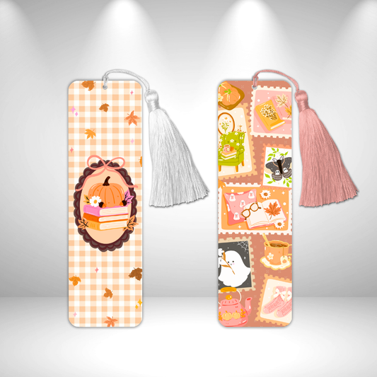 Fall DOUBLE SIDED Metal Bookmark