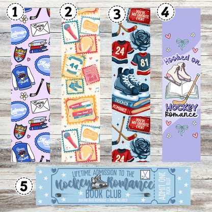 Hockey Romance Metal Bookmarks