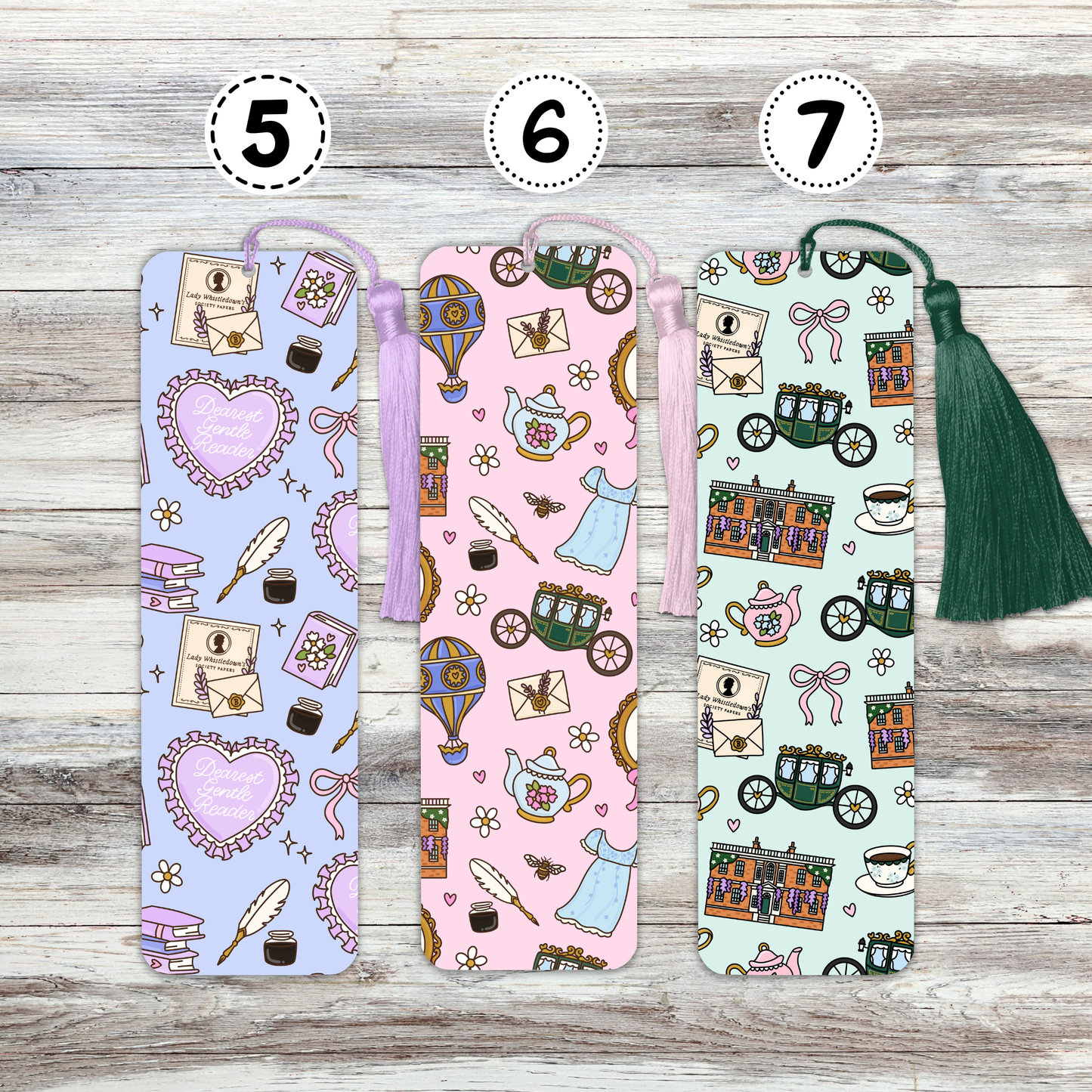 Bridgerton Inspired Metal Bookmark