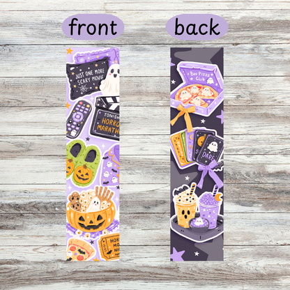 Halloween DOUBLE SIDED Metal Bookmark