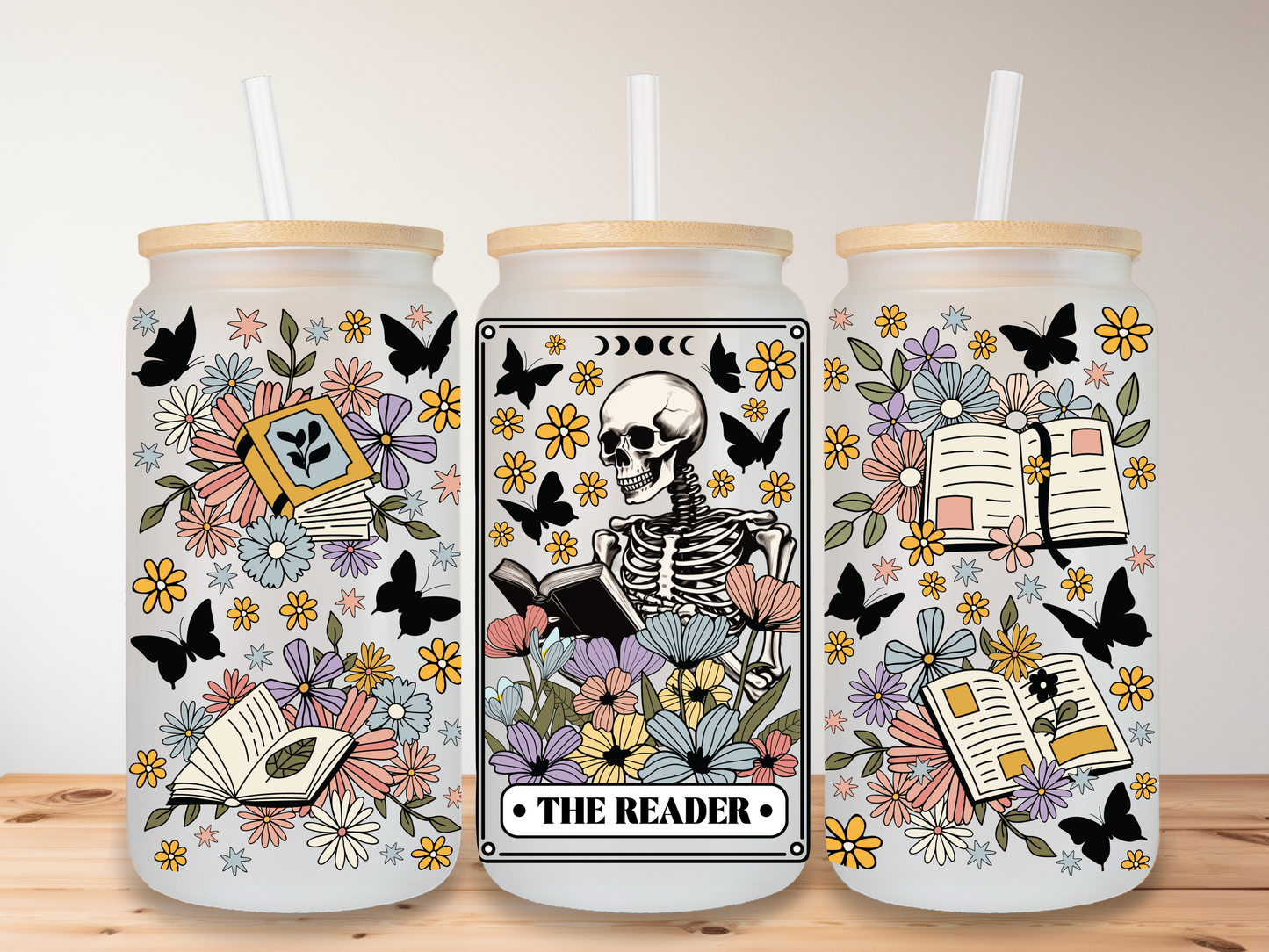 The Reader 16oz Glass Can