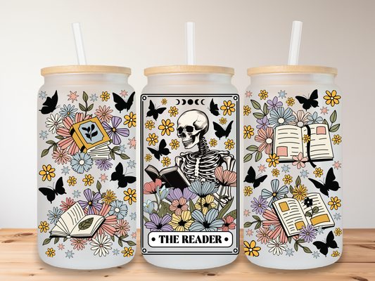 The Reader 16oz Glass Can