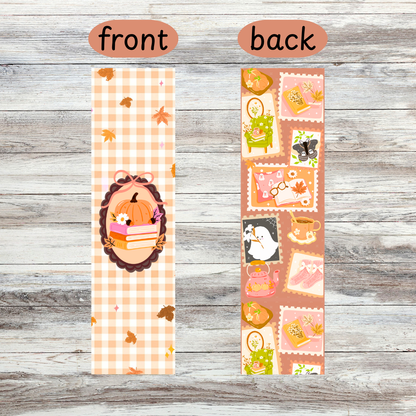 Fall DOUBLE SIDED Metal Bookmark