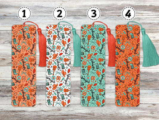 Showgirl Metal Bookmark