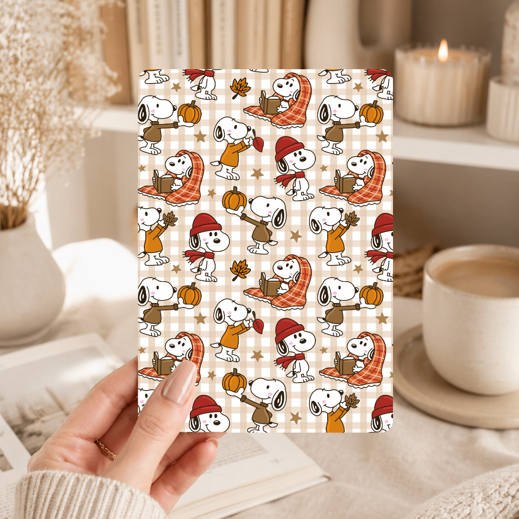 Snoopy Fall Kindle Insert