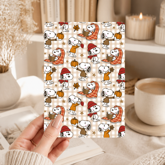 Snoopy Fall Kindle Insert