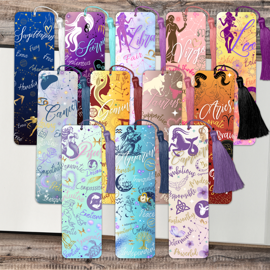 Zodiac Sign Metal Bookmarks