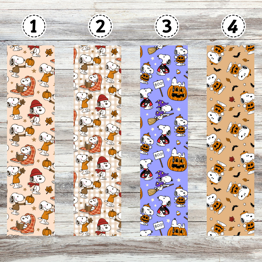 Snoopy Fall / Halloween Metal Bookmarks