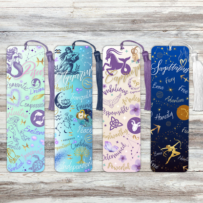 Zodiac Sign Metal Bookmarks
