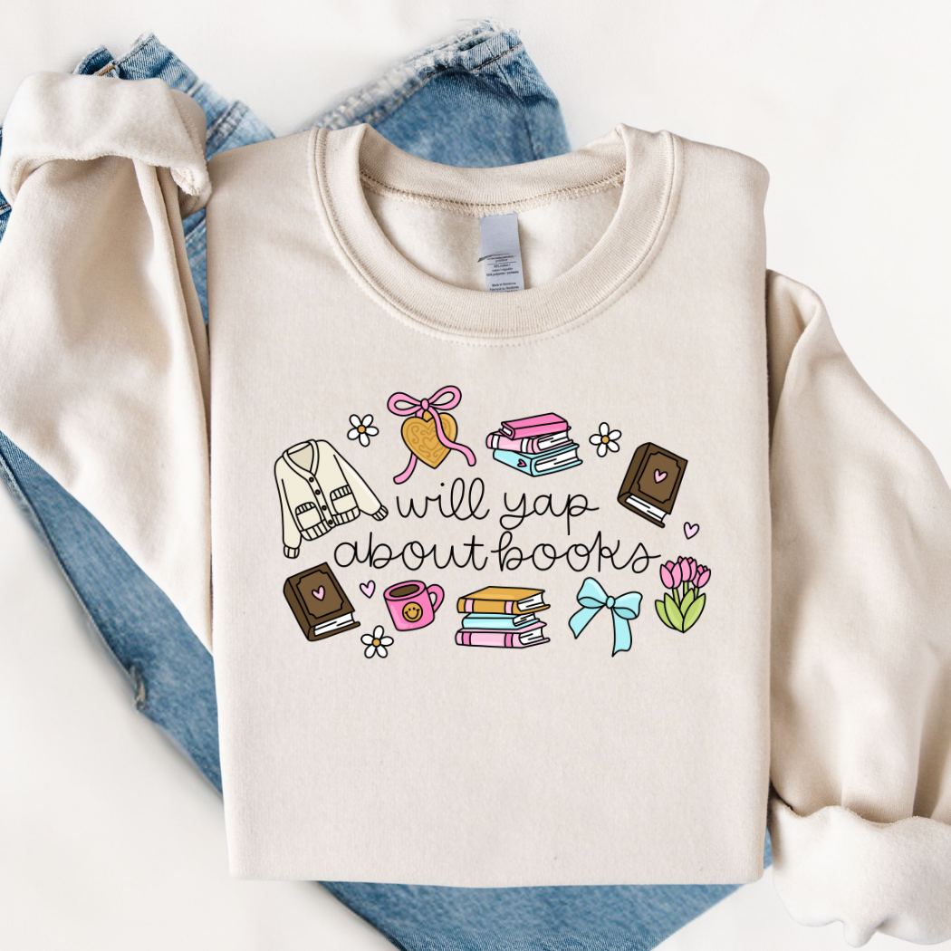 Will Yap About Books Sweatshirt