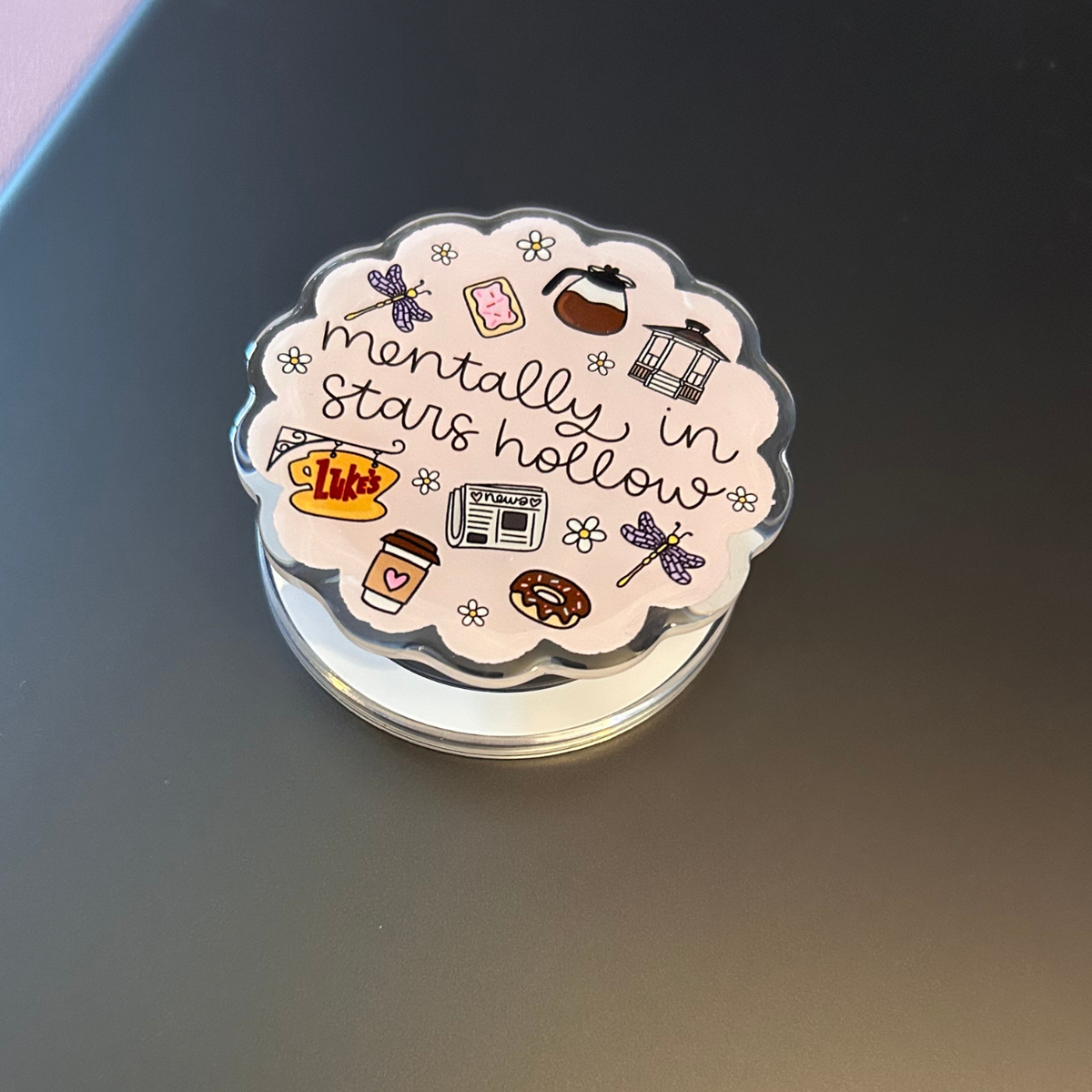 Mentally in Stars Hollow - Magnetic Grip for E-Readers and Phones