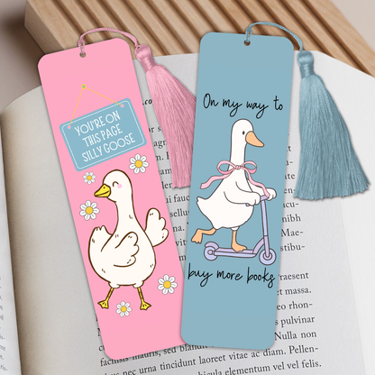 Silly Goose Metal Bookmarks