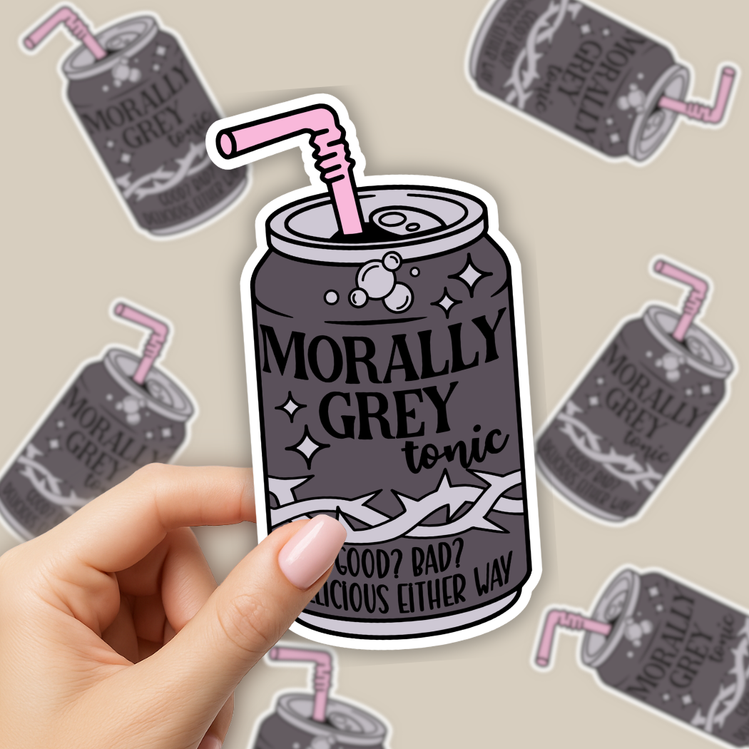 Soda Pop Sticker - Morally Grey