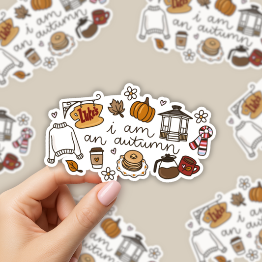 I Am An Autumn Sticker