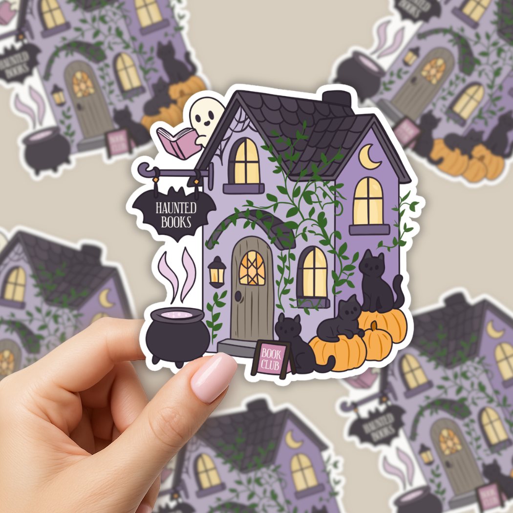 Haunted Books Book Club Sticker