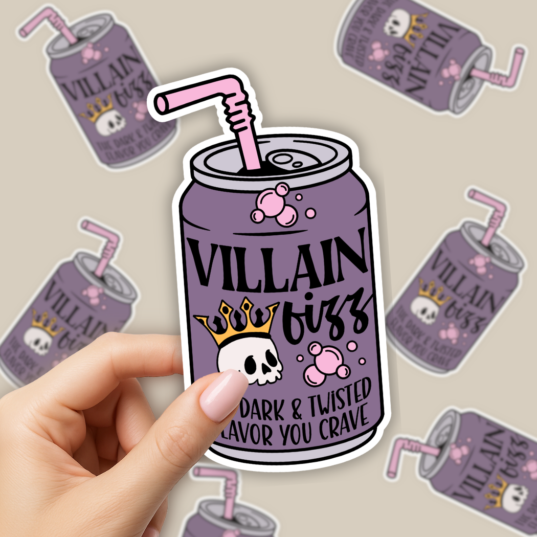 Soda Pop Sticker - Villain Fizz