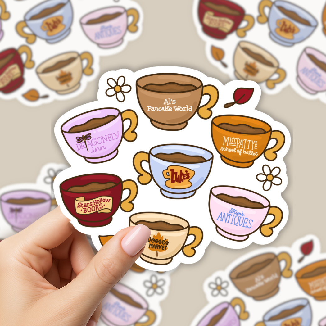 Stars Hollow Mugs Sticker