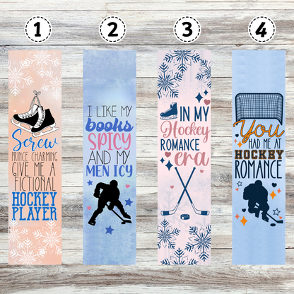 Hockey Romance Metal Bookmarks
