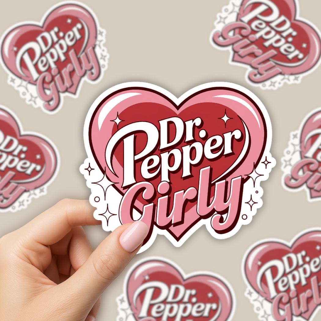 Dr Pepper Girly Sticker