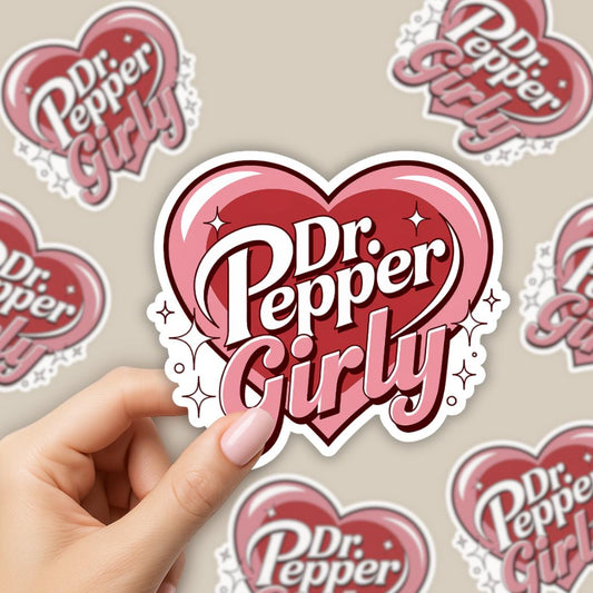 Dr Pepper Girly Sticker