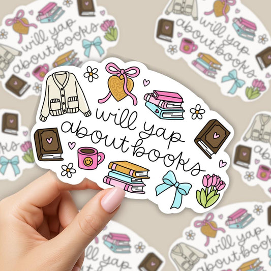 Will Yap About Books Sticker