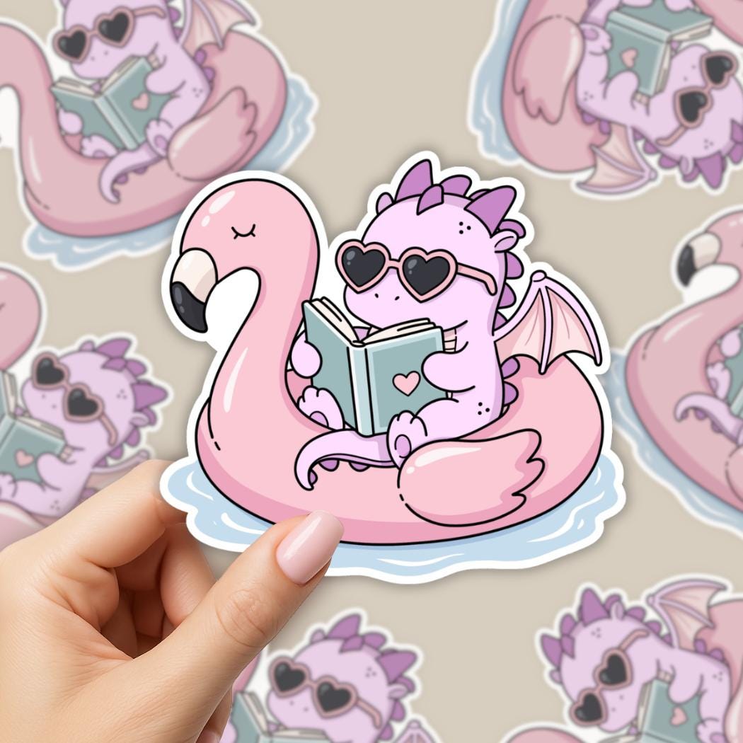 Summer Dragon Sticker