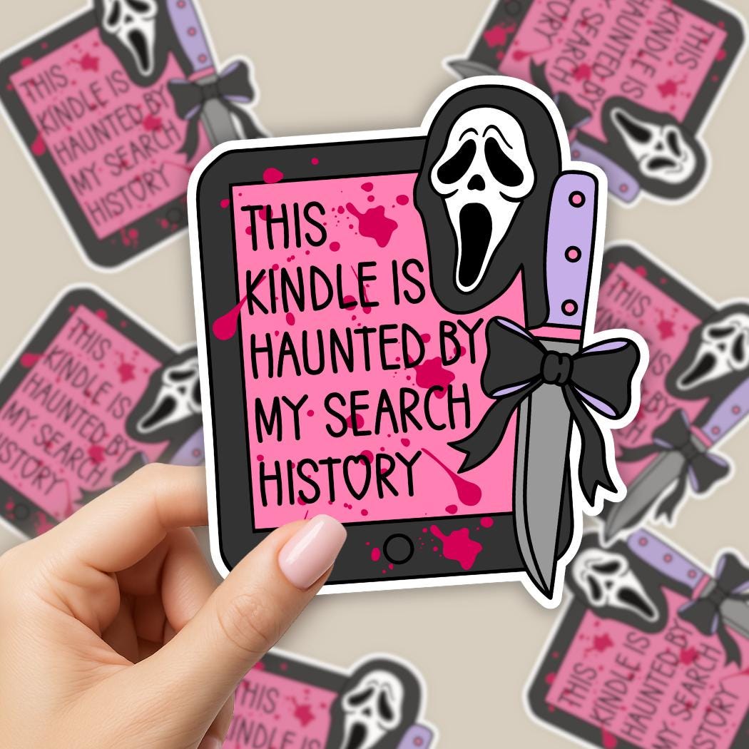 Haunted Kindle Sticker
