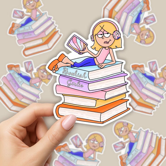 Bookish Girlie Sticker