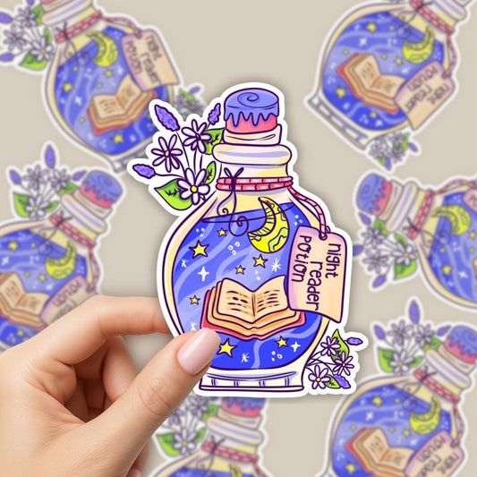 Night Reader Potion Bottle Sticker